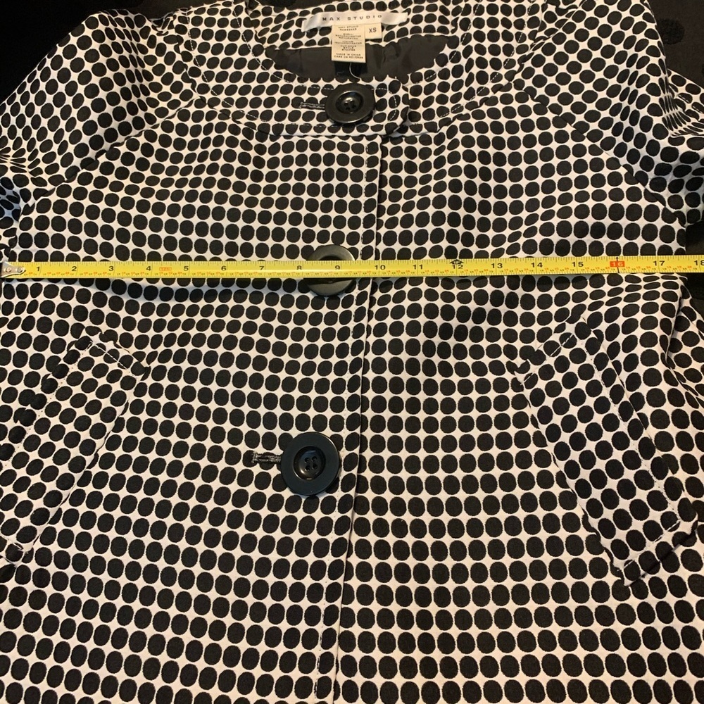 Max Studio Black & White Blazer Size XS - Picture 4 of 8
